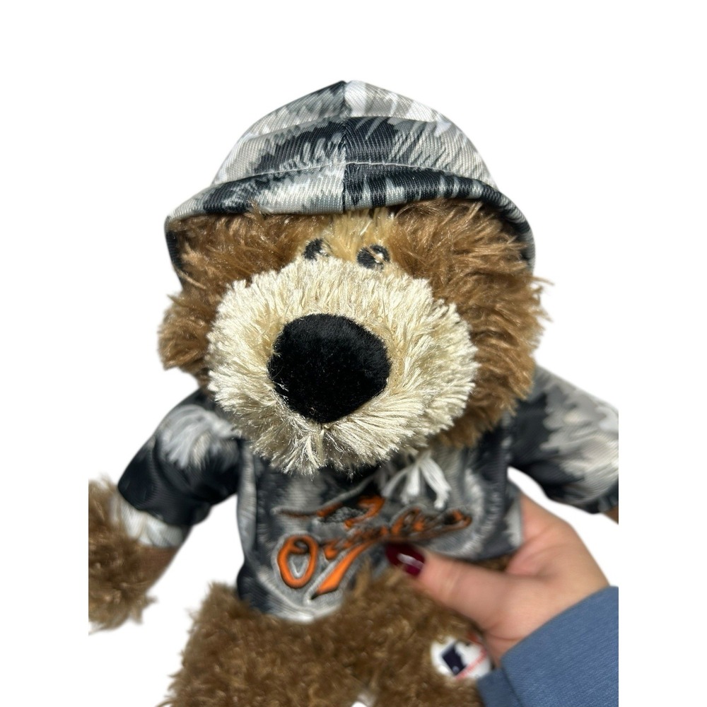 9"Baltimore Orioles Baseball MLB Teddy Bear Hoodie Shirt Stuffed Animal Plush‎